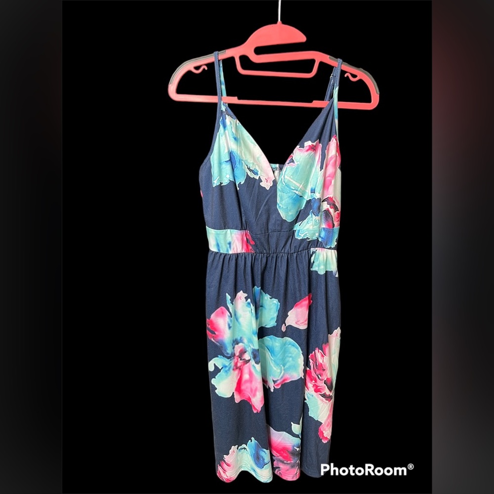 Spaghetti Strap Floral Dress